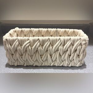 Woven Rope Storage Basket | Neutral Home Decor Organizer